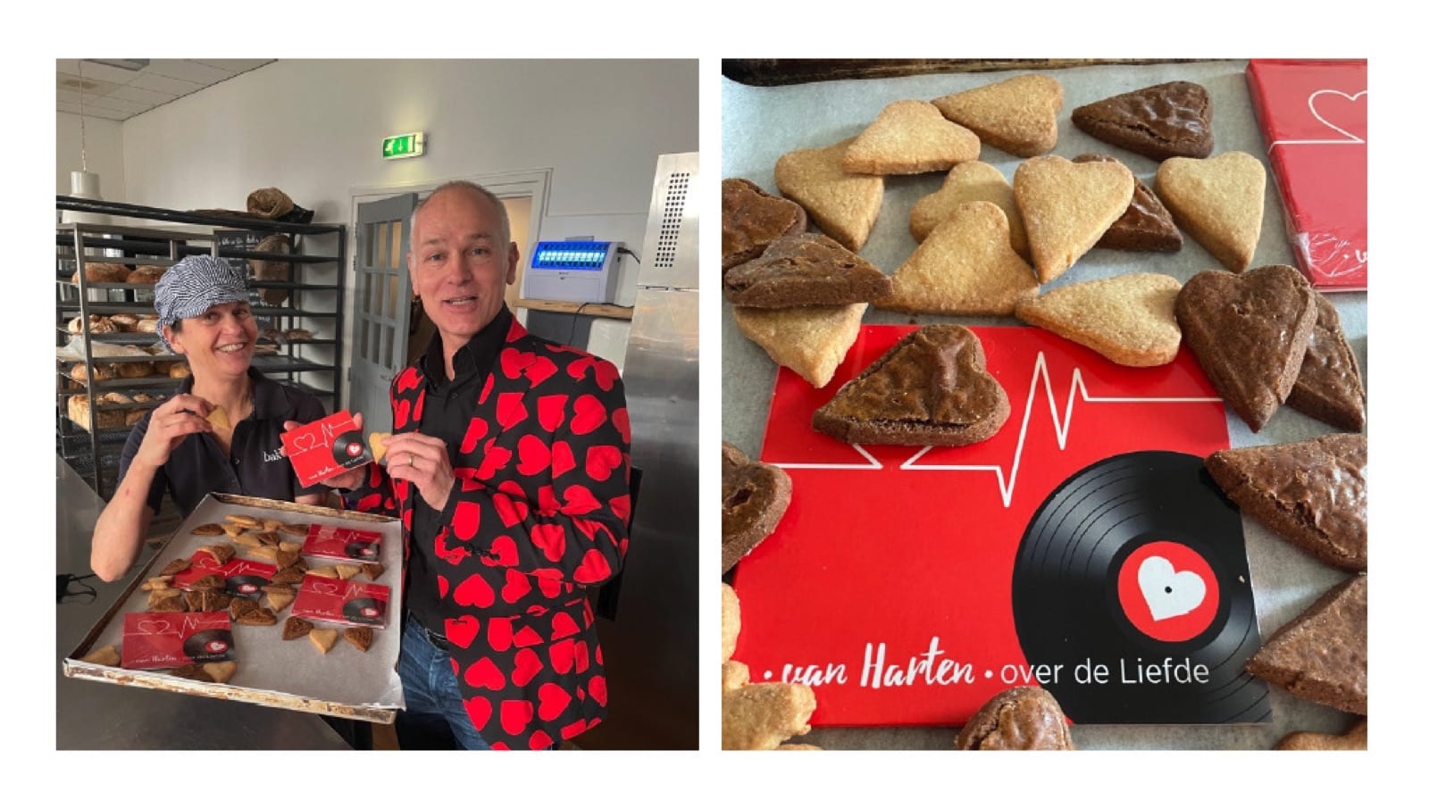 Hartenkoekjes bij de bakker